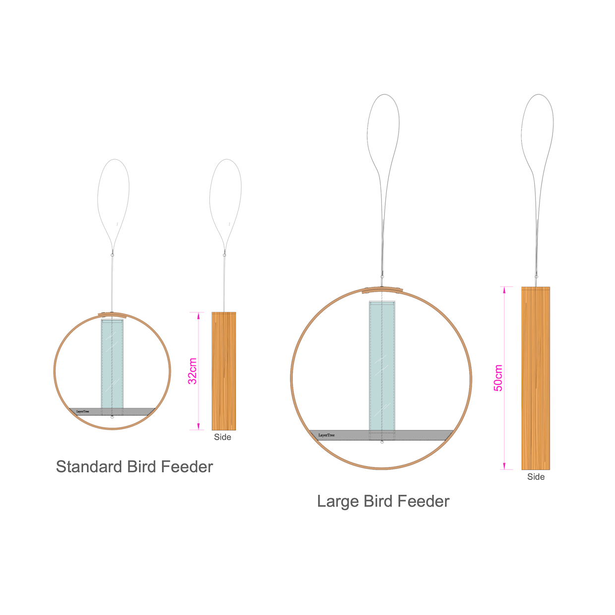 Large Hanging Bird Feeder