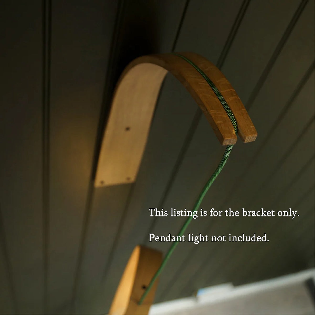 Wooden wall light bracket | Solid oak pendant wall bracket | Wall sconce lamp holder.