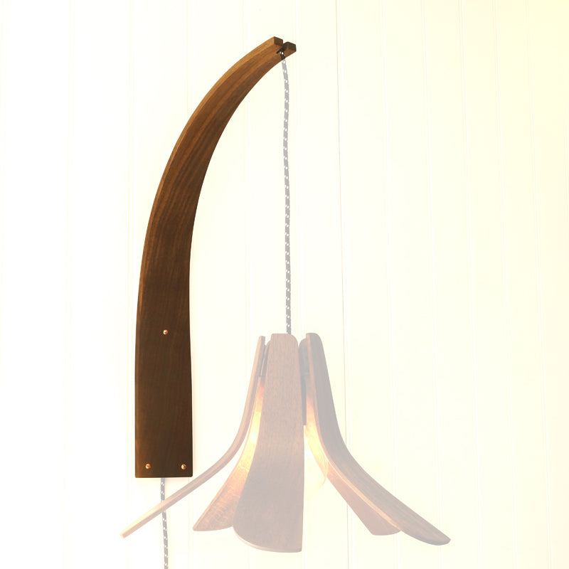 Wooden wall light bracket | Solid oak pendant wall bracket | Wall sconce lamp holder.