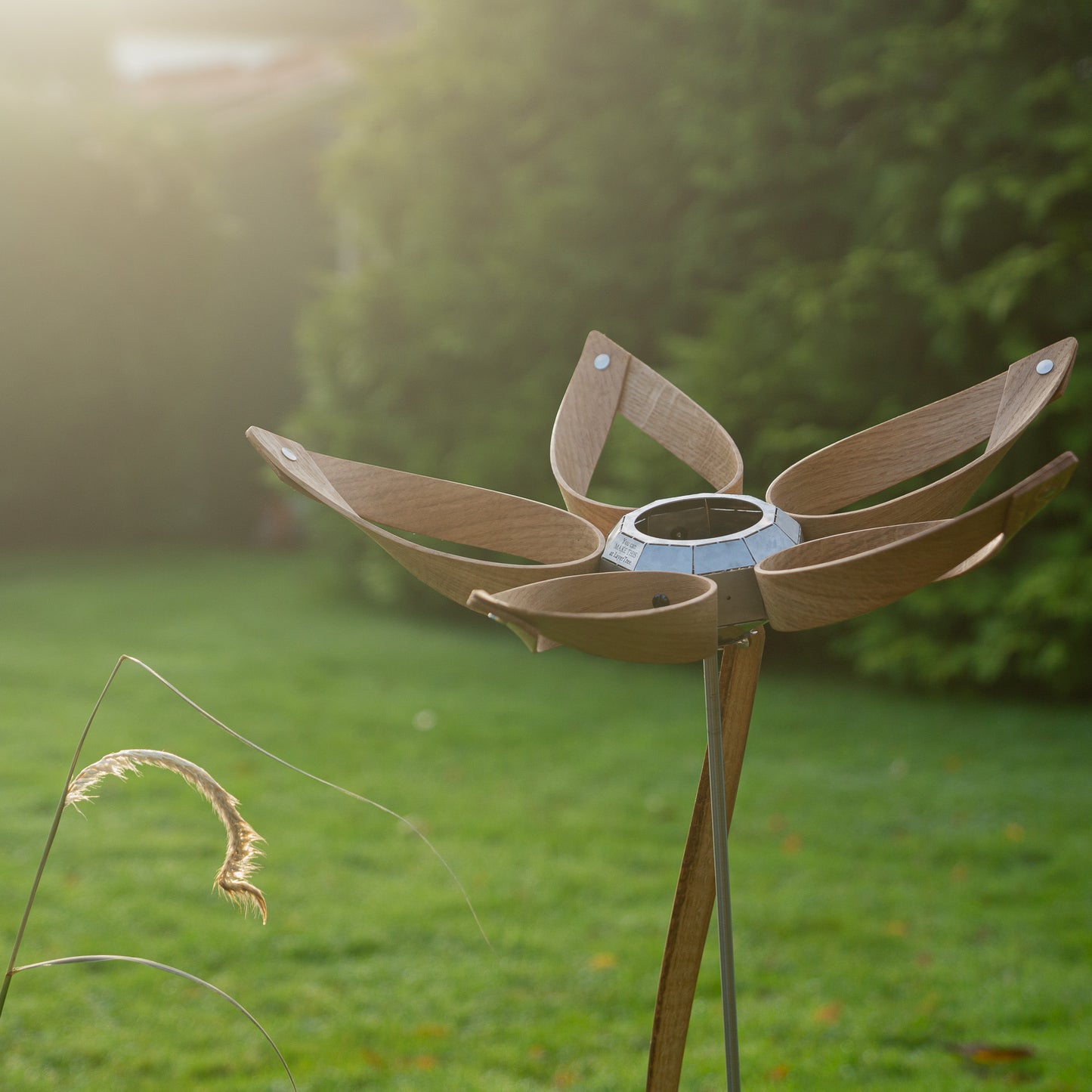 Staked Bird Feeder Flower