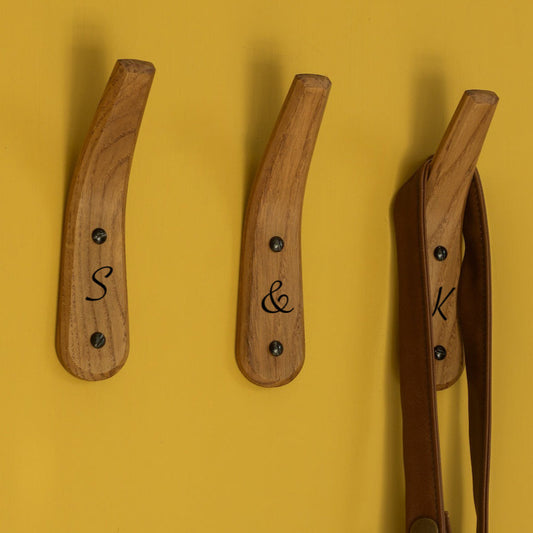 wall hooks with initials