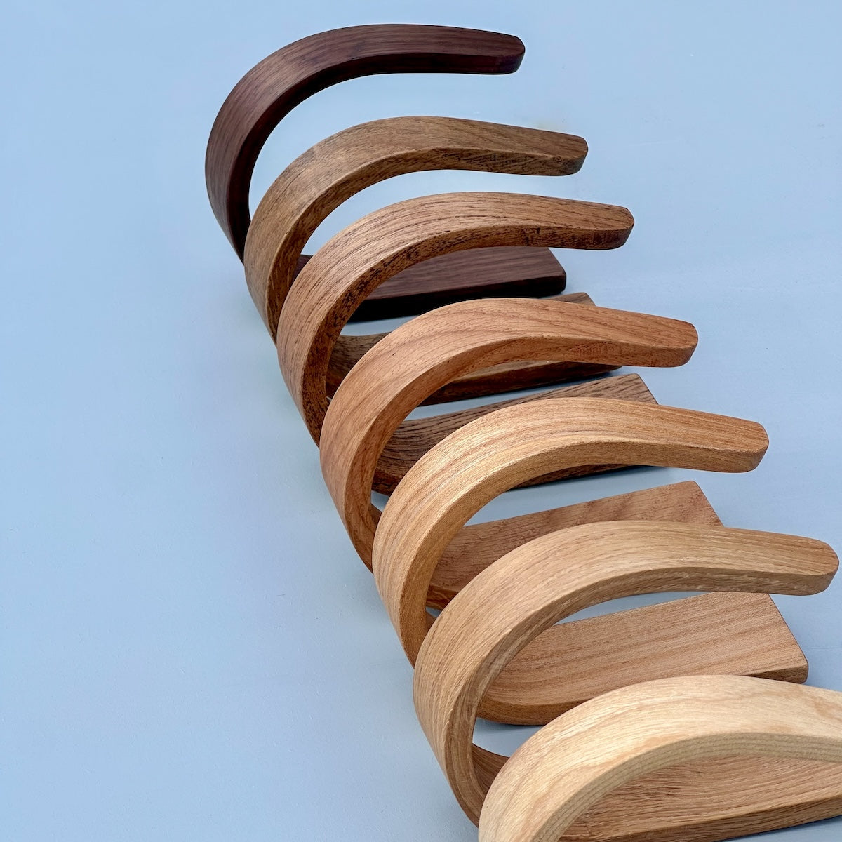 Wooden curtain drape holders
