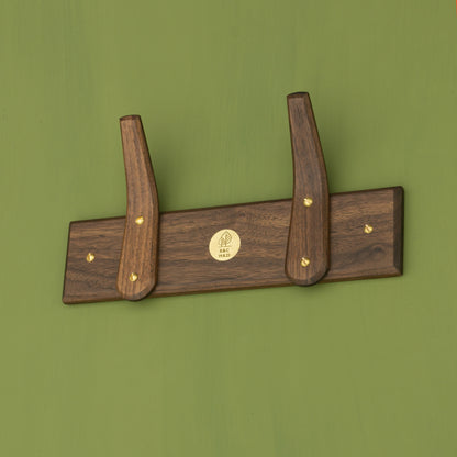 Walnut Personalised Coat Rack