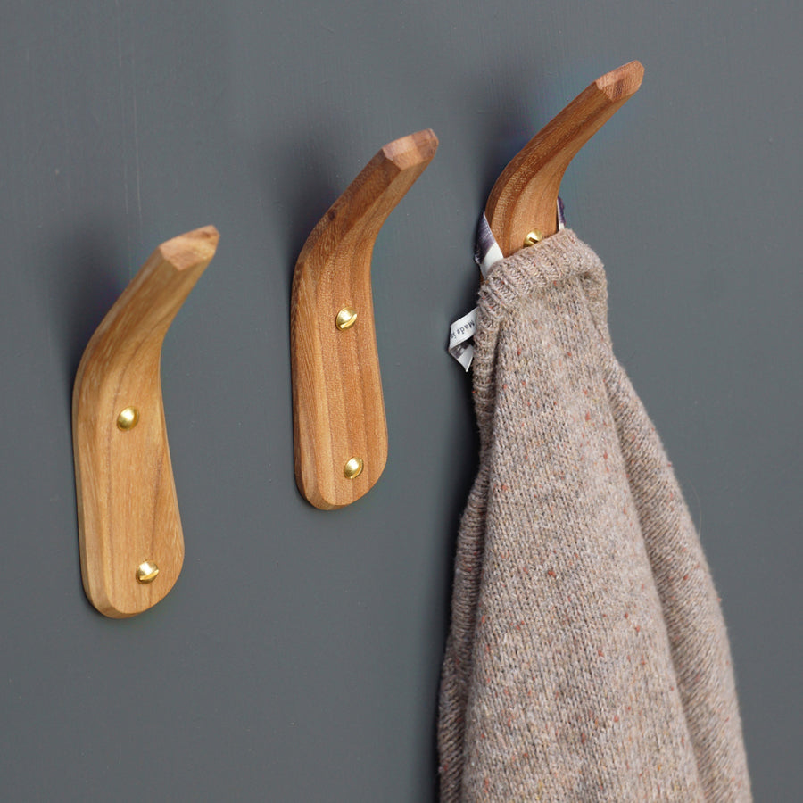 Wall mounted coat hooks. LayerTree.