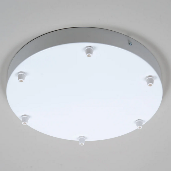 multi outlet white ceiling rose
