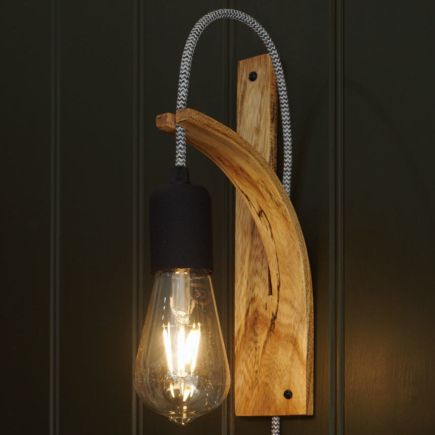 Spalted Elm Wall Lights - LayerTree