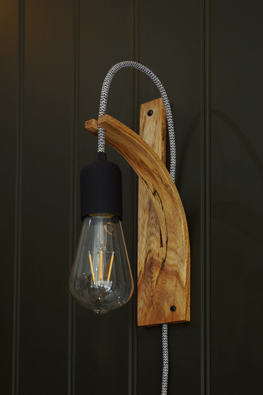 Spalted Elm Wall Lights - LayerTree