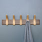 Wooden coat rack wall. LayerTree.